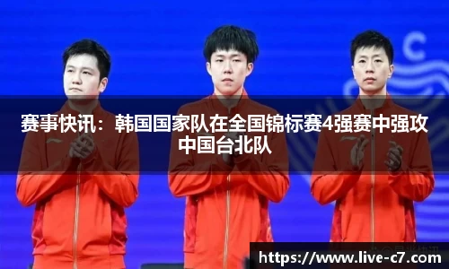 赛事快讯：韩国国家队在全国锦标赛4强赛中强攻中国台北队