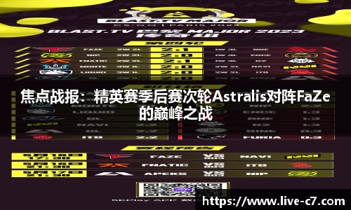 焦点战报：精英赛季后赛次轮Astralis对阵FaZe的巅峰之战